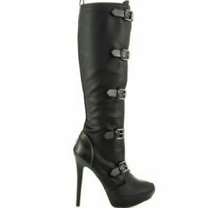 PRICE DROP! NWT Black stiletto sexy boots 👢